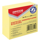 Kostka samoprzylepna OFFICE PRODUCTS, 76x76mm, 1x400 kart., pastel, jasnoóty