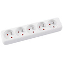 Przed�u�acz OFFICE PRODUCTS, &nbsp;5 gniazd, 1, 5m, z uziemieniem, bia�y