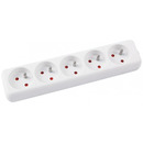 Przeduacz OFFICE PRODUCT, 5 gniazd, 5m, z uziemieniem, biay