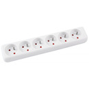 Przed�u�acz OFFICE PRODUCTS, &nbsp;6 gniazd, 5m, z uziemieniem, bia�y
