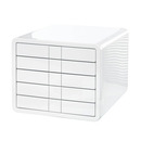 Zestaw 5 szufladek HAN iBox, ABS, A4, bia�y