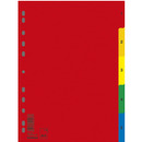 Przek�adki DONAU, PP, A4, 230x297mm, 1-5, 5 kart, mix kolor&oacute;w