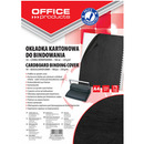 Okadki do bindowania OFFICE PRODUCTS, karton, A4, 250gsm, skropodobne, 100szt., czarne