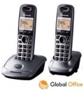 Telefon Panasonic KX-TG2512PDM - bezprzewodowy DECT metaliczny szary