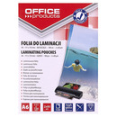 Folia do laminowania OFFICE PRODUCTS, A6, 2x80mikr., b�yszcz�ca, 100szt., transparentna