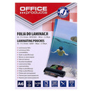 Folia do laminowania OFFICE PRODUCTS, A6, 2x100mikr., b�yszcz�ca, 100szt., transparentna
