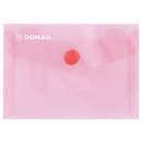 Teczka kopertowa DONAU zatrzask, PP, A7, 180mikr., czerwona