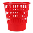 Kosz na �mieci OFFICE PRODUCTS, a�urowy, 16l, czerwony