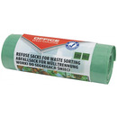 Worki na �mieci domowe OFFICE PRODUCTS, do segregacji szk�a, mocne (LDPE), 120l, 10szt., zielone