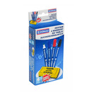 Zestaw 4 markery do tablic DONAU D-Signer B, okr�g�y, mix kolor&oacute;w, g�bka gratis