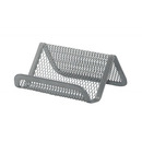 Stojak na wizyt&oacute;wki Q-CONNECT Office Set, metalowy, srebrny