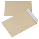Koperty z ta�m� silikonow� OFFICE PRODUCTS, HK, B4, 250x353mm, 90gsm, 10szt., br�zowe