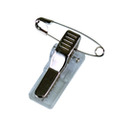 Klipsy do identyfikator&oacute;w OFFICE PRODUCTS, z agrafk�, 12x30x16mm, 100szt