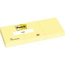 Bloczek samoprzylepny POST-IT® (653), 38x51mm, 3x100 kart., żółty
