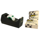 Ta�ma biurowa SCOTCH&reg; Magic&trade; Greener Choice (9-1933R3C38), matowa, 19mm, 33m, 3szt., podajnik C-38 GRATIS