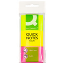 Bloczek samoprzylepny Q-CONNECT, 38x51mm, 3x50 kart., neon, mix kolor&oacute;w