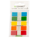 Zak�adki indeksuj�ce Q-CONNECT, PP, 12x45mm, 100 kart., zawieszka, mix kolor&oacute;w