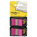 Zak�adki indeksuj�ce POST-IT&reg; (680-BP2EU), PP, 25, 4x43, 2mm, 2x50 kart., jaskrawor&oacute;�owe