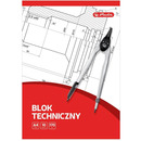 Blok techniczny szkolny A4 bia�y 10 kartek 170g 09583626 HERLITZ