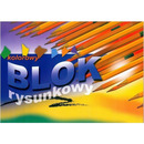 Blok rysunkowy A4 16k z kolorowymi kartkami KRESKA