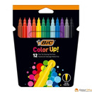 Flamastry dwustronne mix pastelowe INTENSITY DUAL TIP 12szt. 503847 BIC