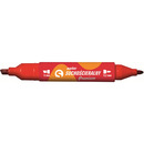 Marker sucho�cieralny dwustronny czerwony KM504-C2 TETIS 5mm/4.2mm