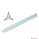 Linijka GR-143-skal&oacute;wka budowlana, plastikowa, 30 cm GRAND 130-1831