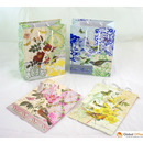 Torebka prezentowa KRAFT z�ocona DU�A 26x32.5x13cm ROZETTE