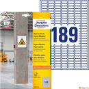 Etykieta do trudnych powierzchni L7871-20 25, 4x10 20ar papierowe, bia³e, Avery Zweckform