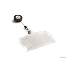 Identyfikator, etui na dwie karty ID HARTBOX (10) z mechanizmem �ci�gaj�cym 822419 DURABLE