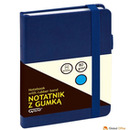 Notatnik z gumk A6 granatowy kratka 150-1400 GRAND