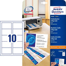 Wizyt&oacute;wki Avery Zweckform C32010-25 85x54 25 ark bia�e, z mikroperforacj�, 250 szt., 185 g, matowe