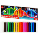 Plastelina kwadratowa dla dzieci Zestaw 18 kolor&oacute;w MONA St.Majewski