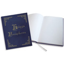 Ksi�ga Pami�tkowa z�ocona granatowa 255x320mm 100kartek 319-036 WARTA