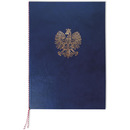 Okładka na dyplom z orłem granatowa 339-076 WARTA