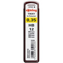 Grafity 0.35mm HB do o³ówków automatycznych ROTRING S0312410