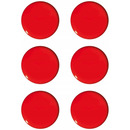 Magnesy do tablic 20mm czerwone (6szt.) GM400-C6 TETIS