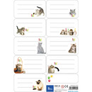 Naklejki na ksi��ki i zeszyty 9szt na arkuszu (25ark) KN001-06 TETIS