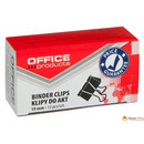 Klipy do dokumentów , 19mm, 12szt., czarne, typu OFFICE PRODUCTS 18091919-05