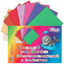 Zeszyt papier&oacute;w fluorescencyjnych z brokatem B5 ALIGA ZBF-0266