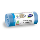 Worki z uszami STELLA, do segregacji odpad&oacute;w papierowych, 35 l, 20 szt., niebieskie, niebieski