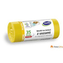 Worki do segregacji PLASTIK �&oacute;�te z uszami LDPE 35l(20szt.) STELLA 032204