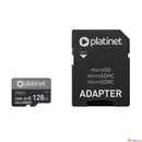 Karta pamici Micro SDxc + adapter 128GB class10 UIII A1 90MB/s Platinet PMMSDX128UIII
