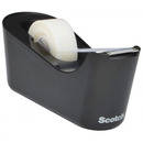 Dyspenser do ta�m SCOTCH&reg; (C-18B), w zestawie ta�ma Magic 19mmx33m, czarny