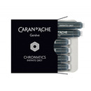 Naboje CARAN D'ACHE Chromatics Infinite Gray, 6szt., szare
