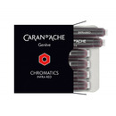 Naboje CARAN D'ACHE Chromatics Infra Red, 6szt., czerwone