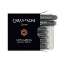 Naboje CARAN D'ACHE Chromatics Organic Brown, 6szt., br�zowe