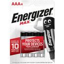Bateria ENERGIZER Max, AAA, LR03, 1, 5V, 4szt