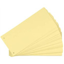 Przek�adki do segregatora kartonowe 1/3 A4 105x240mm �&oacute;�te 100 sztuk 100205026 OXFORD