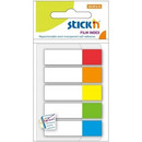 Zak�adki indeksuj�ce 45x12mm mix 5 kolor&oacute;w neon 21465 STICK`N